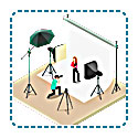 Photographers and studios illustration Photographers and studios illustration