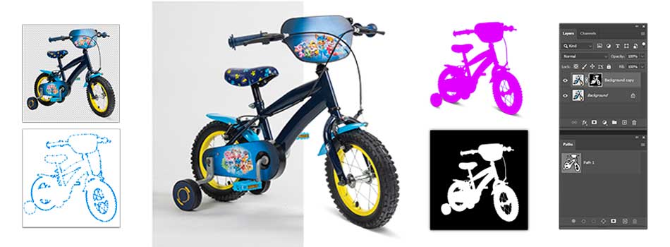 Professional clipping path services visual with pen tool applied Professional clipping path services visual with pen tool applied