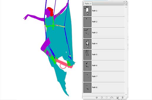 Hand drawn multiple clipping path service